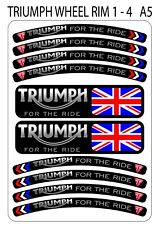 TRIUMPH  Wheel Rim Stickers  Decals Graphics Emblems Motorcycle