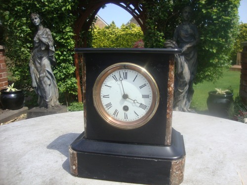 Victorian french black slate - victorian,