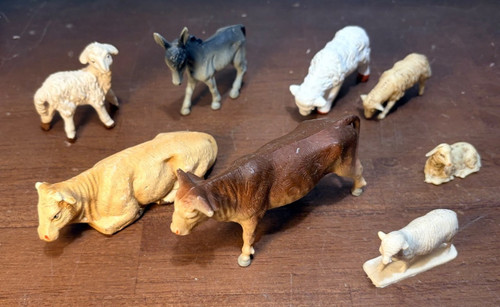 Vintage animal lot - , nativity