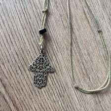 Hamsa Pendant Necklace With