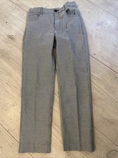 Zara Boys Black And White Houndstooth Trousers Age 11-12