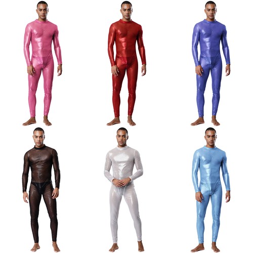 Mens unitard round neck - round,
