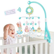 Baby Musical Crib Bed Bell Cot