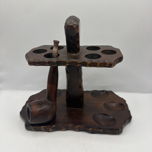 Vintage wooden tobacco pipe - tobacco, 6