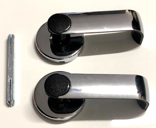 Toilet door handle chrome - toilet, and