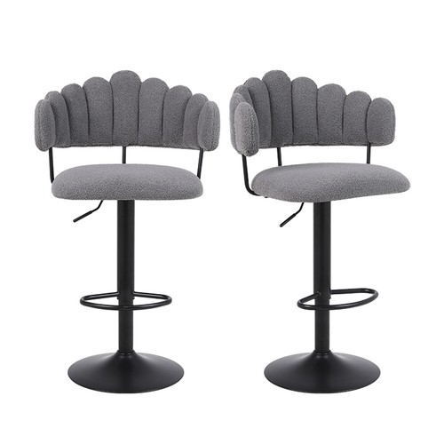 Set grey plush bar - of,