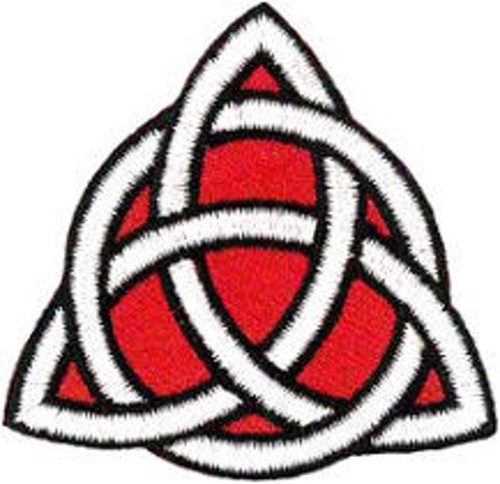 Triquetra circle embroidered - circle,