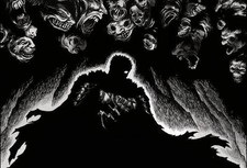 Berserk Manga Poster – 19x13 Guts "Look at the Darkness" Scene – Dark Anime Art