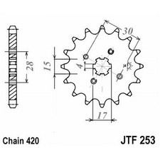 JT 253 z14 Sprocket for Honda