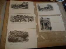Lot old postcards les leaux de