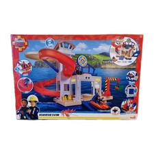FIREMAN SAM ● Ocean Rescue Station Playset ● Light And Sound ● Rare ● New 