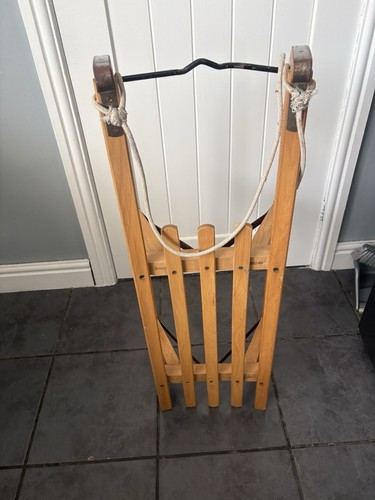 Wooden sledge with - sledge, metal