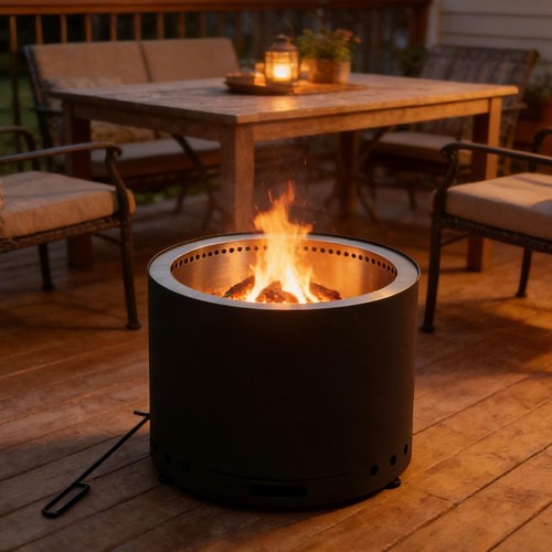 Smokeless fire pit stove - pit, 20”