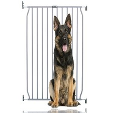 Bettacare Extra Tall Dog Stair Gate, Eco Screw Fit Gate, Grey, 70cm - 80cm