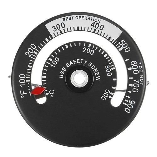 Magnetic fireplace thermometer - fireplace,