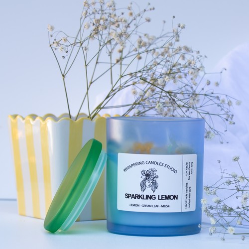 Sparkling lemon handmade soy - sparkling,