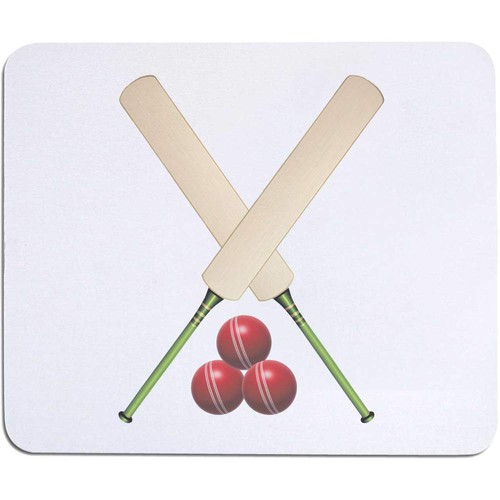 Cricket bats and balls - and, mouse