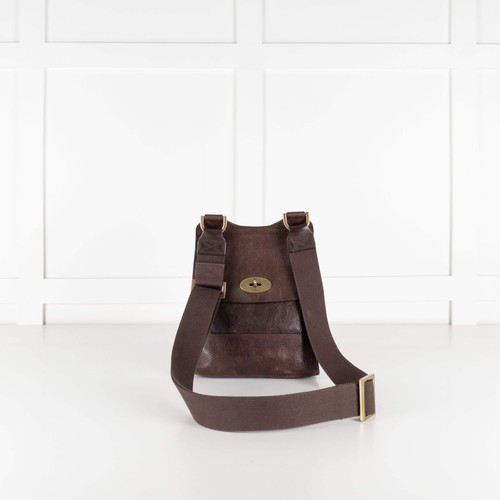Mulberry brown leather - leather, antony