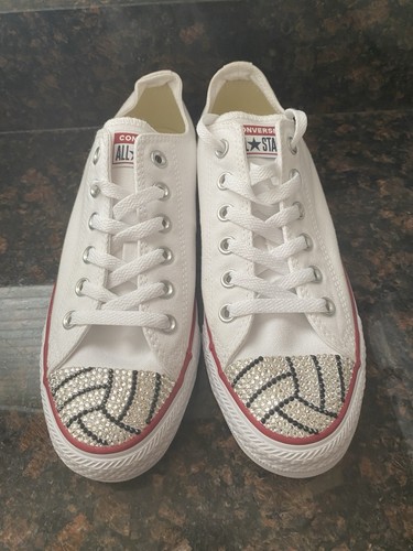 Volleyball blinged converse - volleyball,
