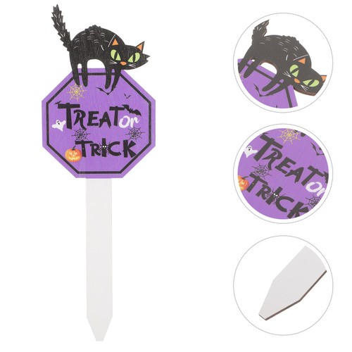 Halloween lawn stake sign - halloween,