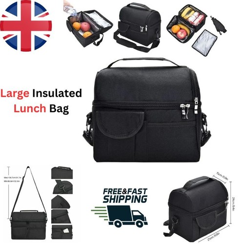 Large insulated lunch bag - insulated,