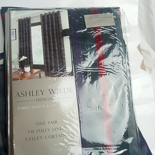 Stripe grey curtains eyelet - stripe,