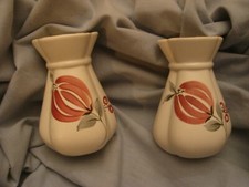 vintage mid century radford ware hand painted small vases x 2 pair