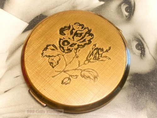 Stratton gold tone floral - , rose