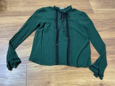 Zara Woman green blouse top