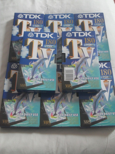Vhs video tapes 180 - x,