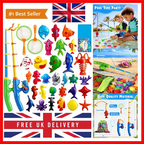 Magnetic fishing toys game set - magnetic,
