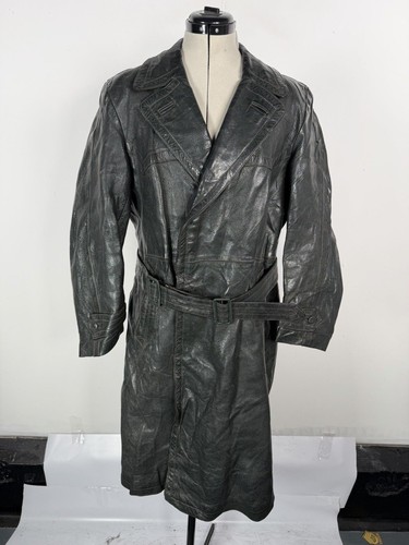 German leather trench coat - leather,