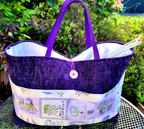 Knitting bag large - knitting, bag,large,purple,2