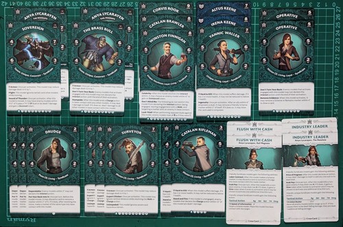 Malifaux 4th crew cards - malifaux,