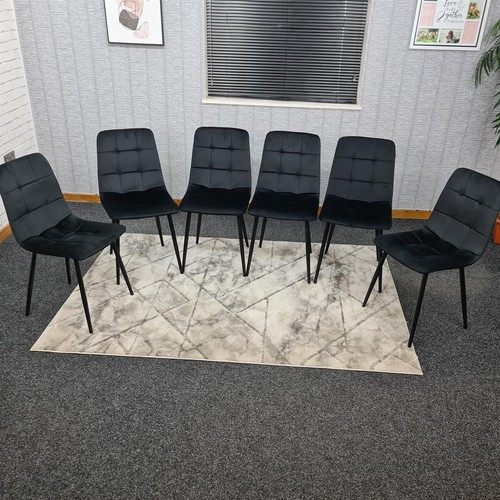 Dining chairs set - chairs, black