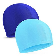 2 Pieces Fabric Swimming Cap