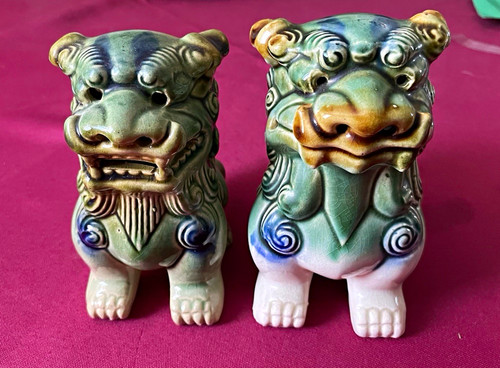 Pair vintage 1950s 1960s foo - pair,