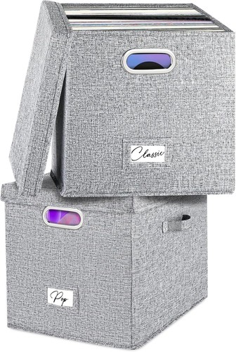 Vinyl record storage box set - vinyl,
