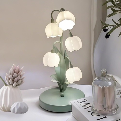Flower table lamp green lamps - lamp,
