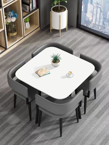Wooden dining table and 4 - wooden,