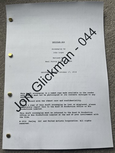 Spectre film script - spectre,