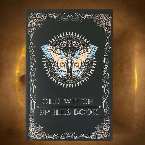 Old witch spells book - old, book: