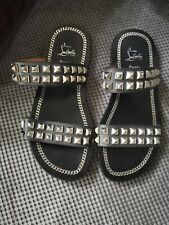 MENS CHRISTIAN LOUBOUTIN STUDDED LEATHER STRAP SANDAL SHOES UK8 (TAG 7.5) EU41.5