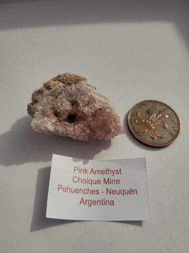 Pink amethyst geode cluster - pink,