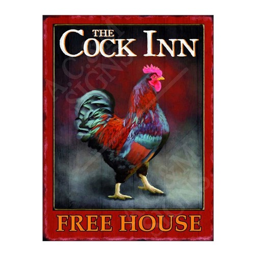 Retro metal signs - metal, pub