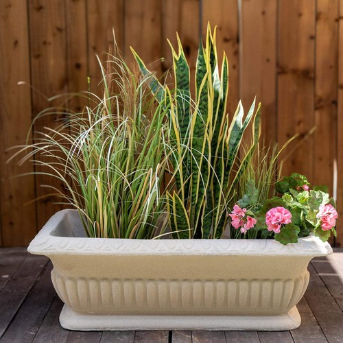 Large elegant sandstone trough - elegant,