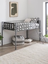 Cyber Mid-Sleeper Bed Frame Black Sturdy and Space-Saving Bedroom Furniture