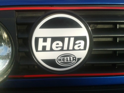 Hella light cover decals - hella,