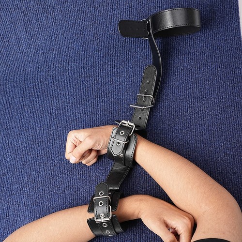 Bondage neck collar wrist - to,