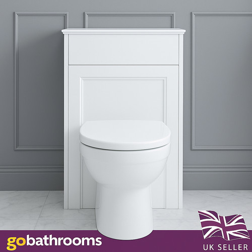 Matt white traditional - traditional, wc